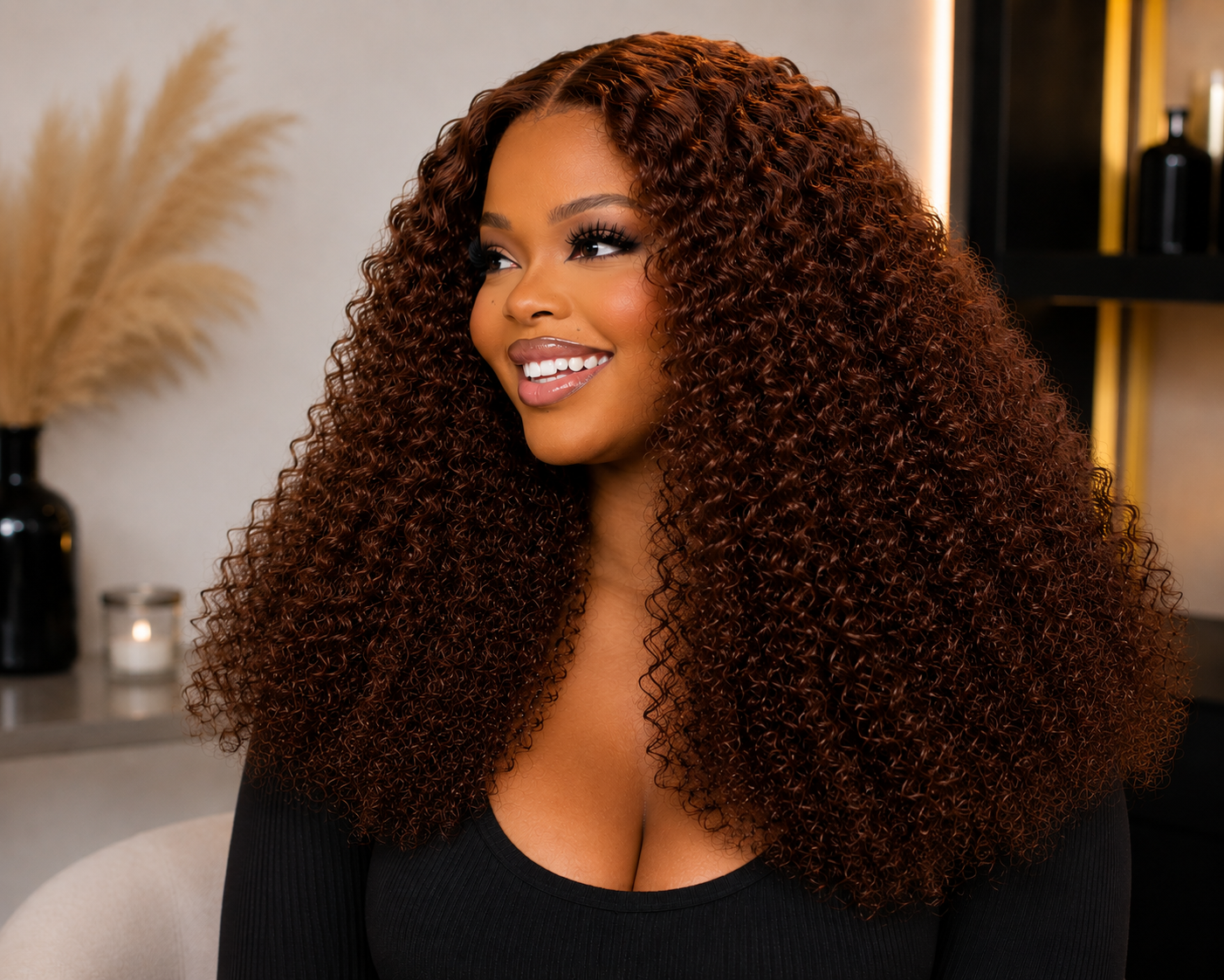 Burmese curls Glueless 5x5 Unit