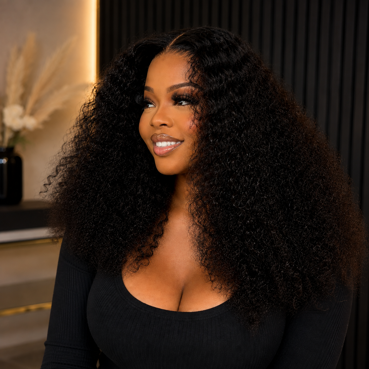 Burmese curls Glueless 5x5 Unit