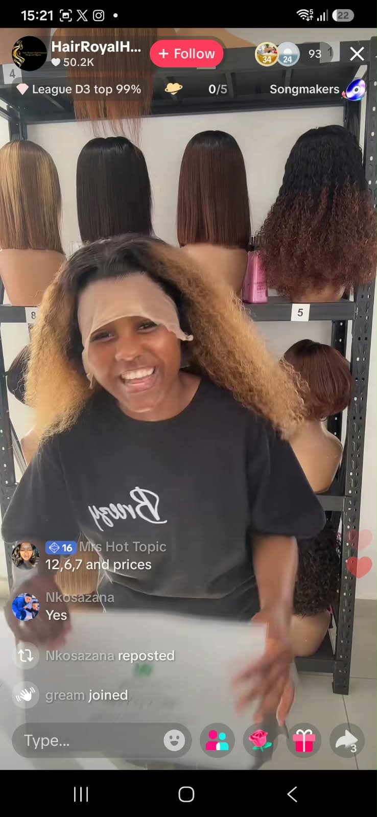 Jerry curl two toned